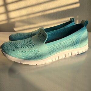 Cole Haan Zerogrand Stitchlite Aqua Knit Slip On‎ Loafer Sneakers Womens Size 7B